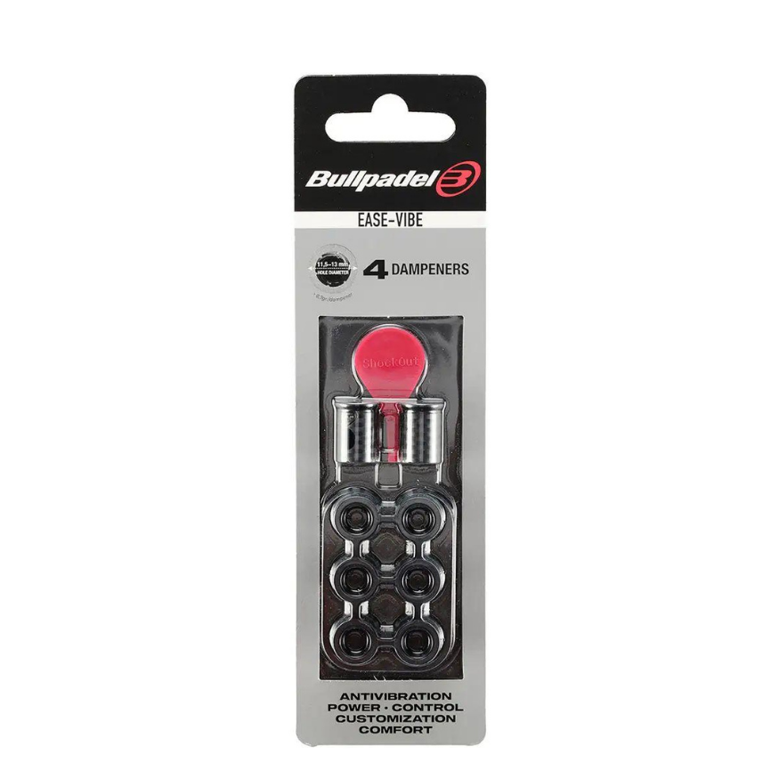 Bullpadel Ease-Vibe Dampers Negro (x4)